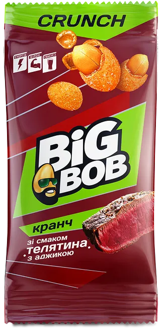Big Bob кранч зі смаком телятина з аджикою